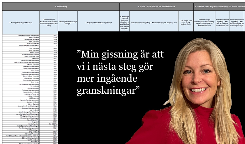 Finansinspektionen, Johanna Fager