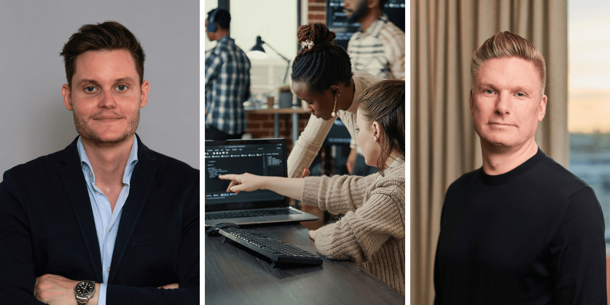 Niklas Liedholm, Head of AI och Ossi Lindroos, President and CEO på Solita. (Foto: Solita och Getty Images)