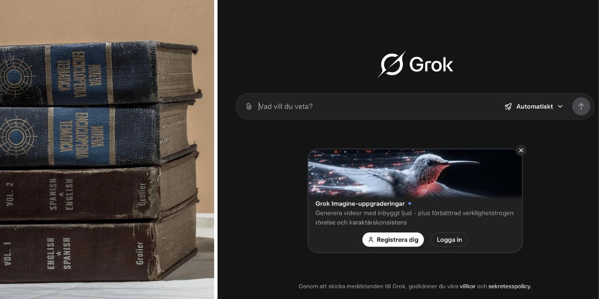Grok hade en knölig start med krasch och anklagelser. (Foto: Canva och Grok)