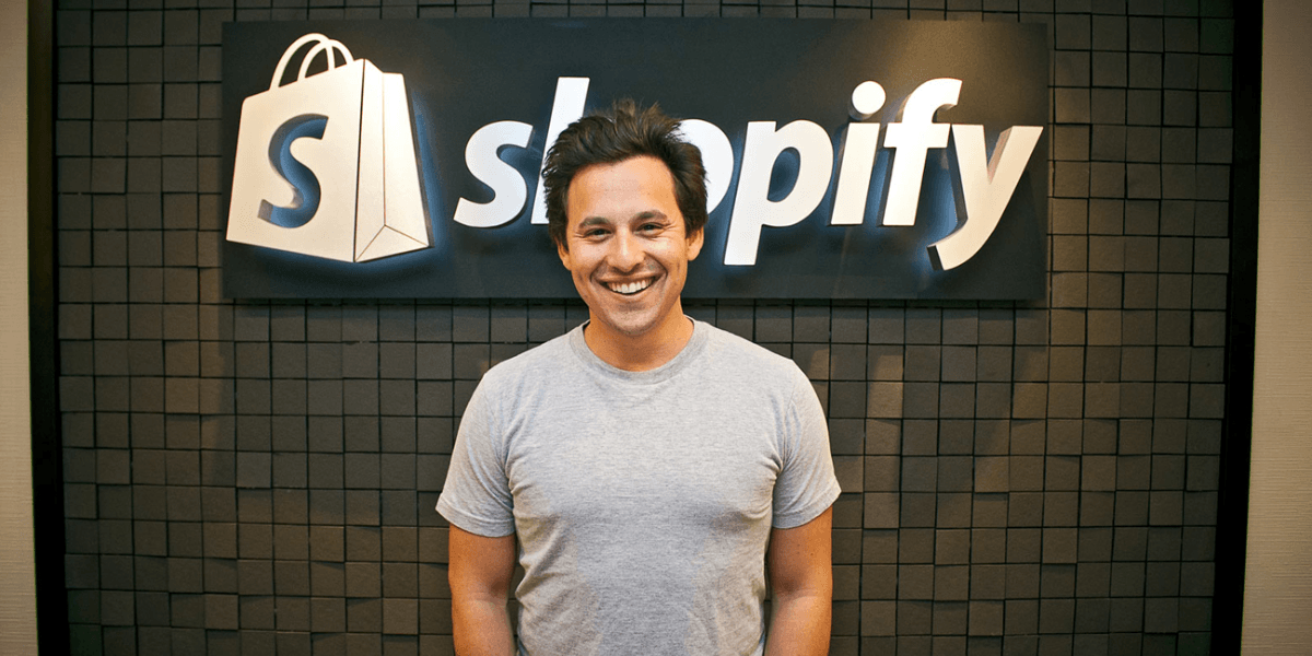 Harley Finkelstein, vd på Shopify, lyfter fram det unika med AI för bolaget. (Foto: Shopify)
