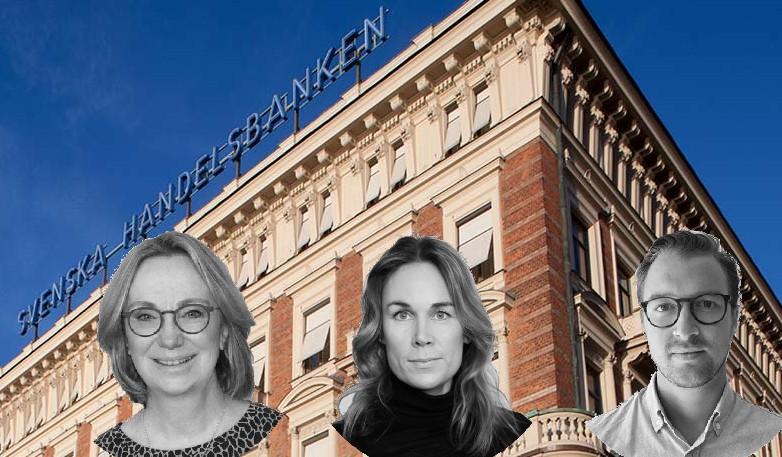 Handelsbankens chefsekonom Christina Nyman, makrostrateg Johanna Högfeldt och makroekonom Andreas Hild spanar inför 2022