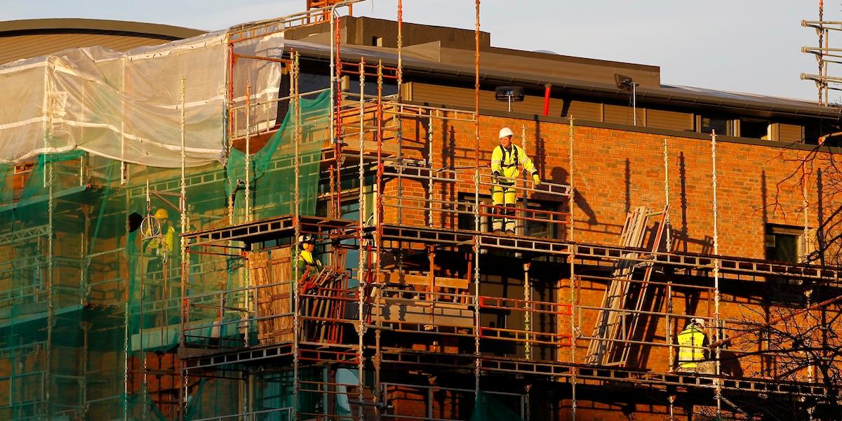 Byggsektorn kom av sig – svagaste kvartalet sedan 2012