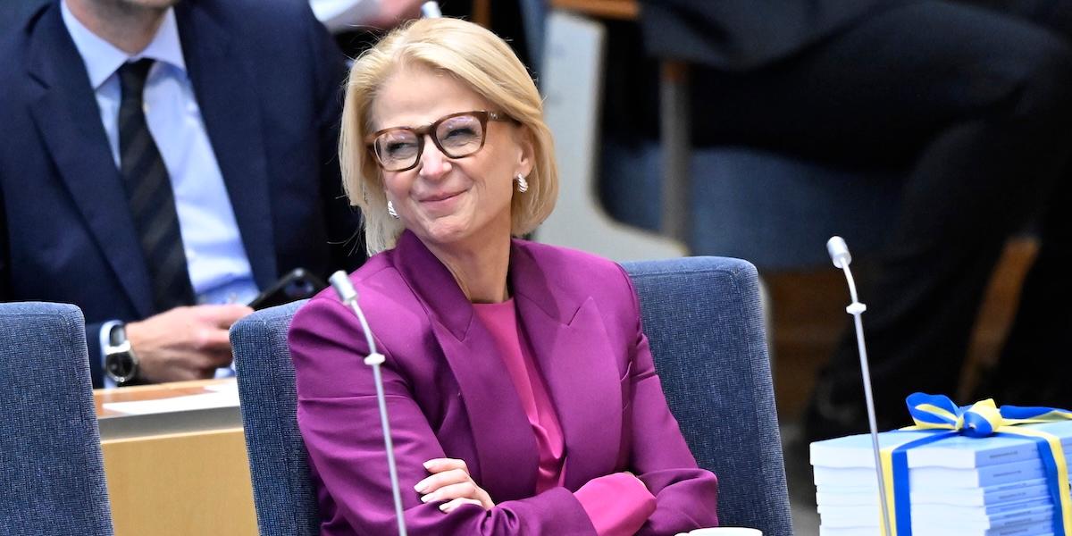 Finansminister Elisabeth Svantesson (M).