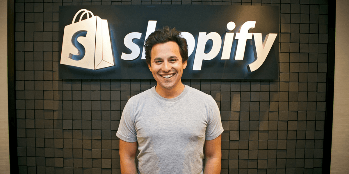 Harley Finkelstein, vd på Shopify, lyfter fram det unika med AI för bolaget. (Foto: Shopify)