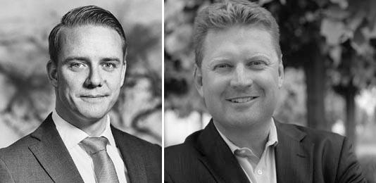 Daniel Sjöholm, MCL och Magnus Thell, Cision, samarbetar om en loggbokslösning för att noterade bolag ska få hjälp med Mar-reglerna. Foto: MCL/Cision.