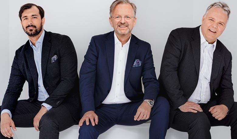 Pensures grundarteam: Ervin Fazlic, Mikael Claesson och Lars-Ola Hahlin. Foto: Wellstreet.