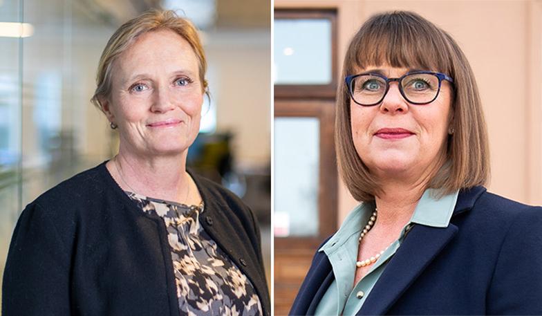 Britta Burreau, vd och koncernchef för Almi och Anna Lundmark Lundbergh vd för Almi Värmland. Foto: Almi