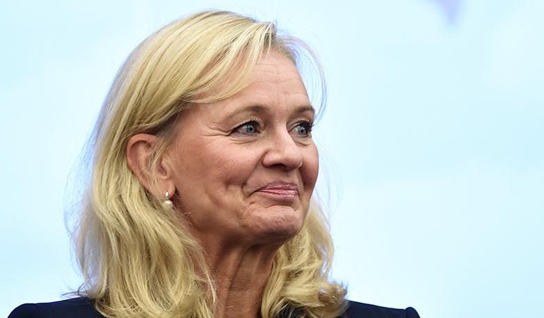 Carina Åkerström, Handelsbankens vd. Foto: TT