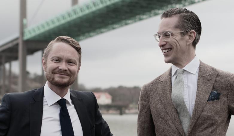 Thony Lindström Härdin, medgrundare och vd, och Oscar Holm, medgrundare och CFO, Litigium Capital