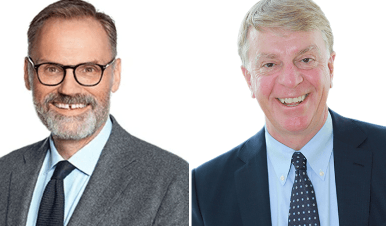 Klaus-Anders Nysteen, avgående vd, Hoist Finance, Per Anders Fasth, ordförande och tf vd, Hoist Finance.