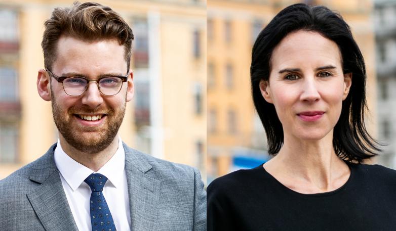 Carl Bergkvist, näringspolitisk expert,& Daniella Waldfogel, näringspoltisk chef, Stockholms Handelskammare