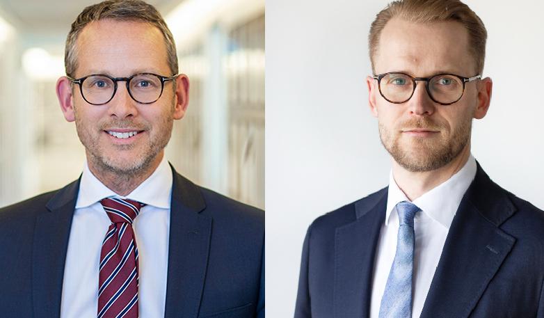 Jacob Bruzelius och Fredrik Dackheden, partner, Catella