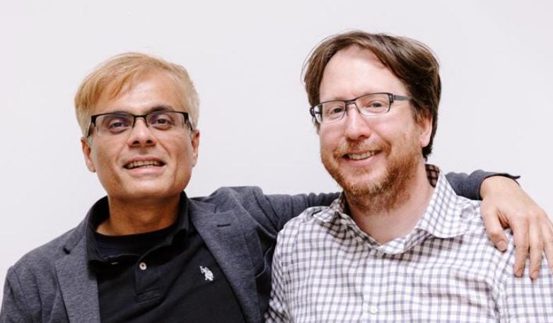 Manish Lachwani, tidigare vd & Brien Colwell, medgrundare och CTO, Headspin Foto Headspin