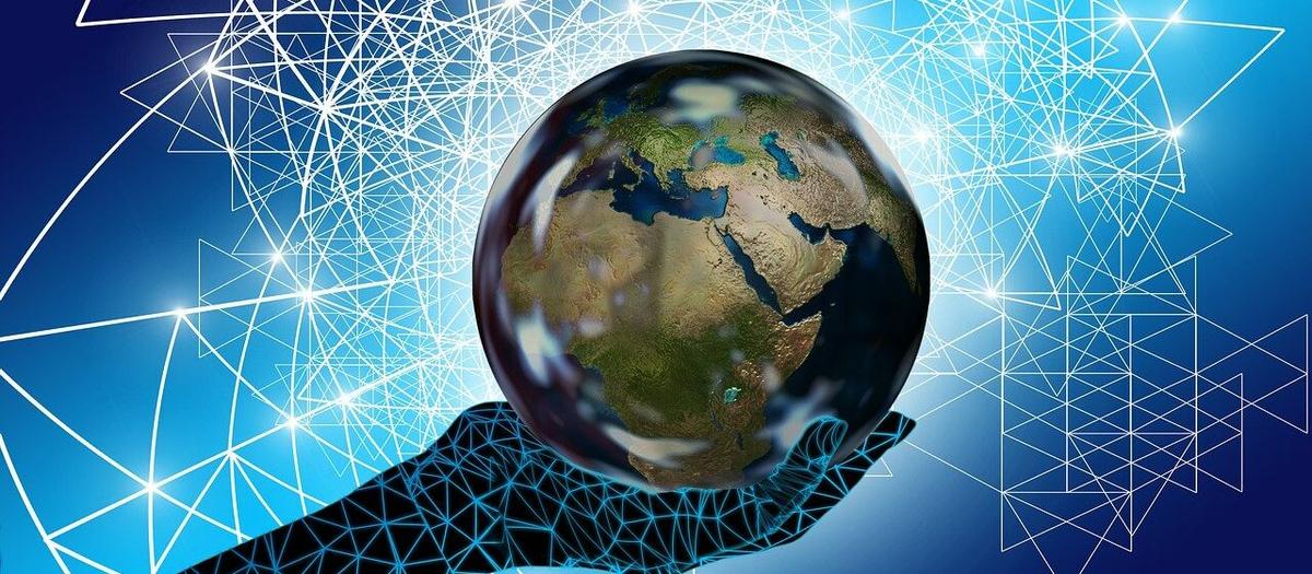 illustration av blockkedjeteknik