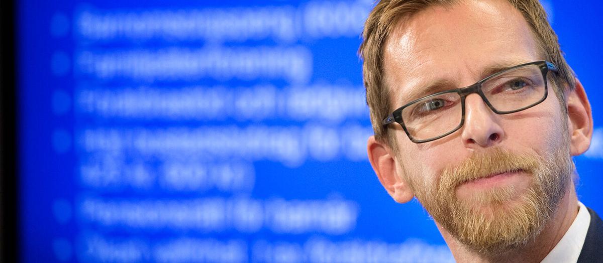 Jakob Forssmed (KD), finansutskottets ordförande. Foto: TT