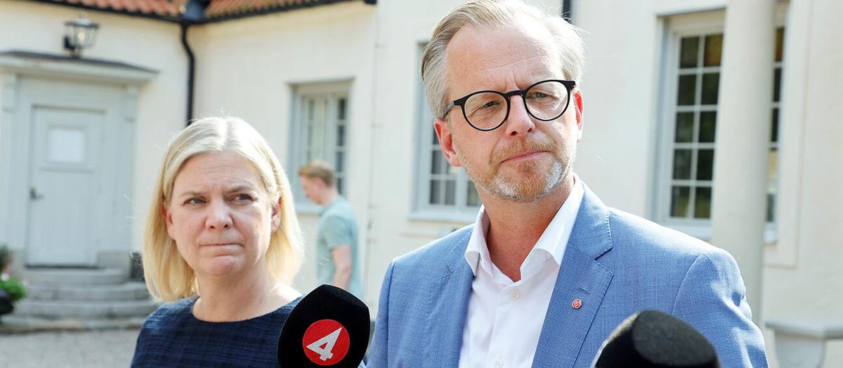Statsminister Magdalena Andersson och finansminister Mikael Damberg