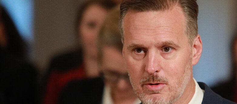 Finansmarknadsminister Max Elger.