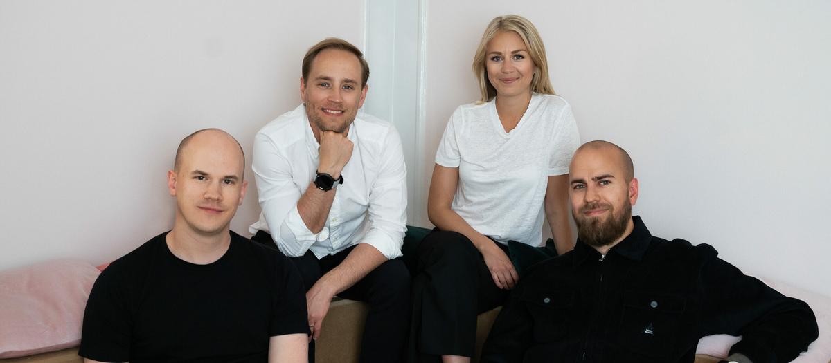 Worldfavors grundarteam: Andreas Liljendahl, Pär Gustafsson, Frida Emilsson och Lars-Peter Eriksson. Foto: Press