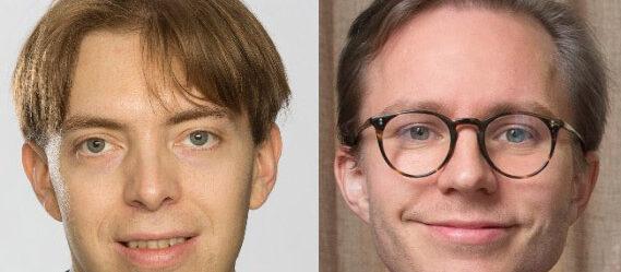 Förvaltare av Prior Nilsson Evolve Global: Från vänster, Martin Lindqvist och Jonas Skilje. Montage. Foton: Linkedin