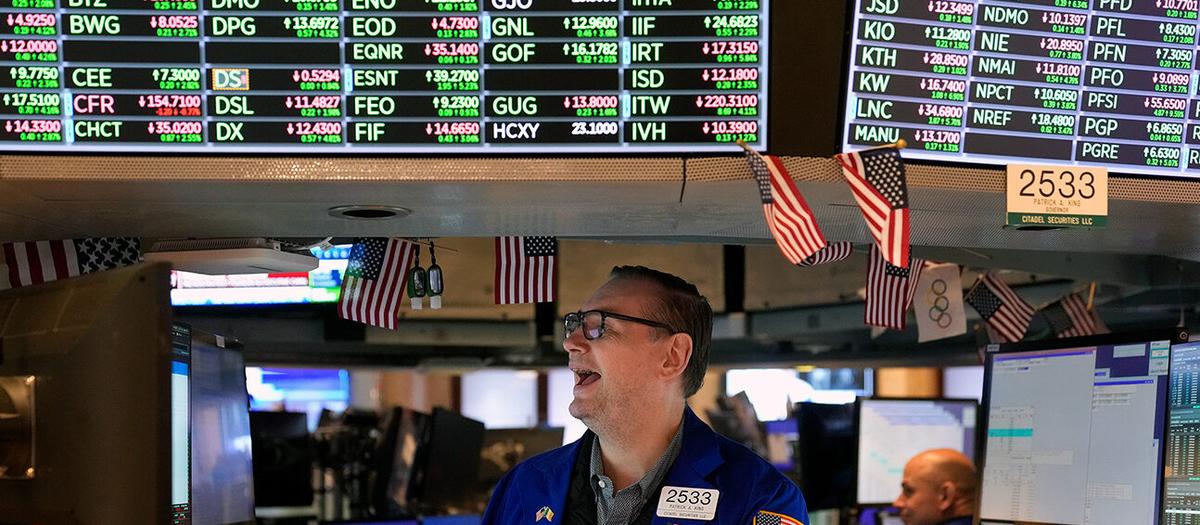 Gott humör på Wall Street på torsdagen. Foto: TT