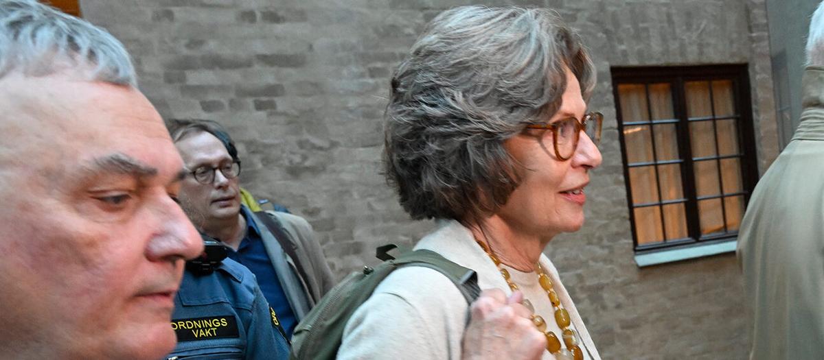 Rättegång inleddes den 4 oktober förra året i Stockholms tingsrätt mot Swedbanks tidigare vd Birgitte Bonnesen. På onsdag, den 25 januari kommer domen. Foto: TT