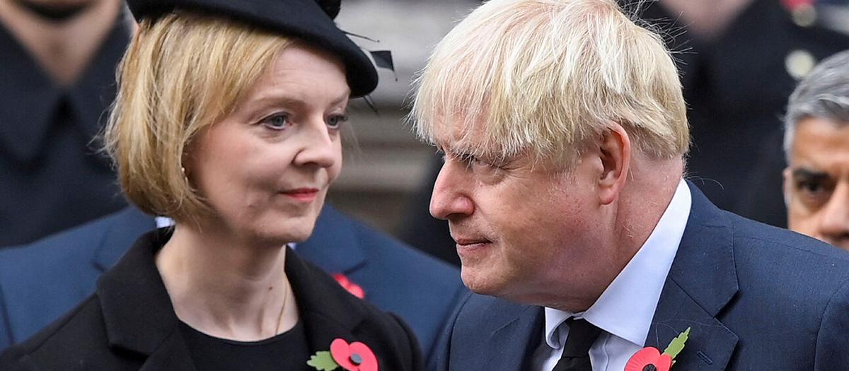 Liz Truss och Boris Johnson. Foto: TT