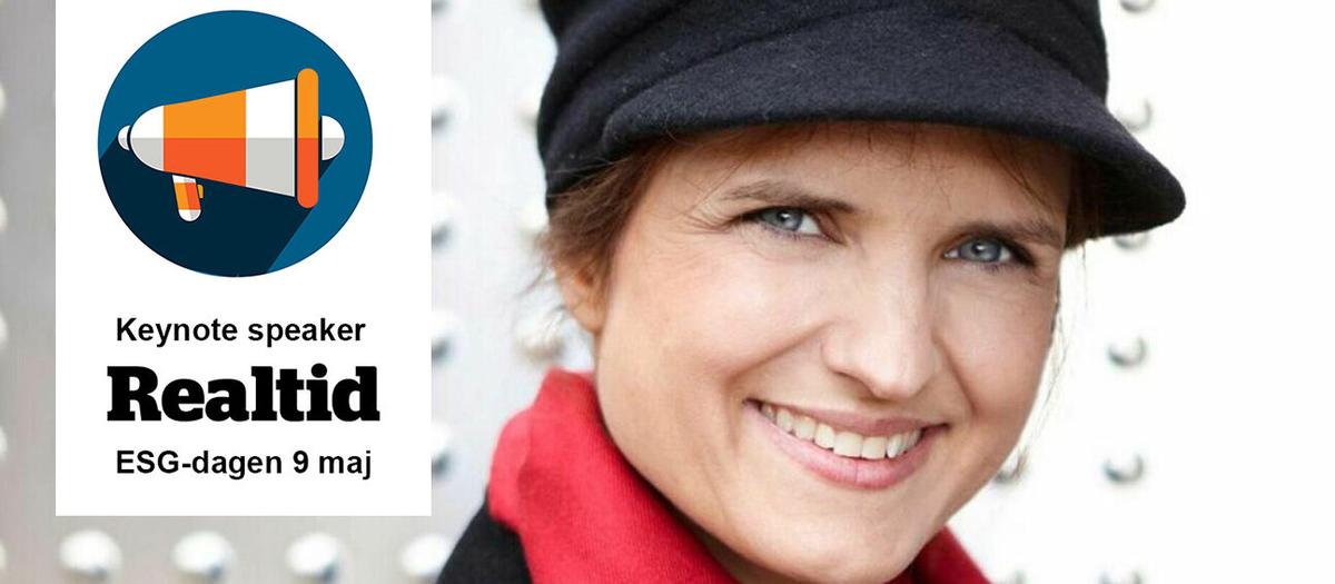 Stina Ehrensvärd, grundare av Yubico, och en av talarna på ESG-dagen i Realtids regi.
