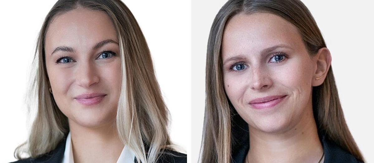 Ingel Hirv och Matilda Nyman, biträdande jurister på Baker McKenzie.