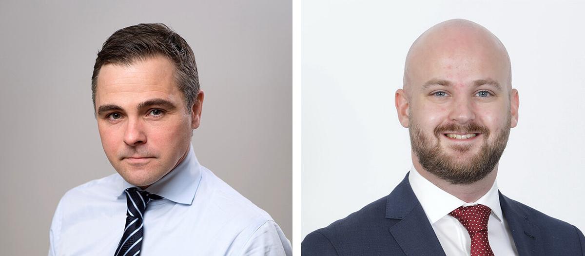 Andreas Jonason och Felix Mörée på Simon-Kucher.