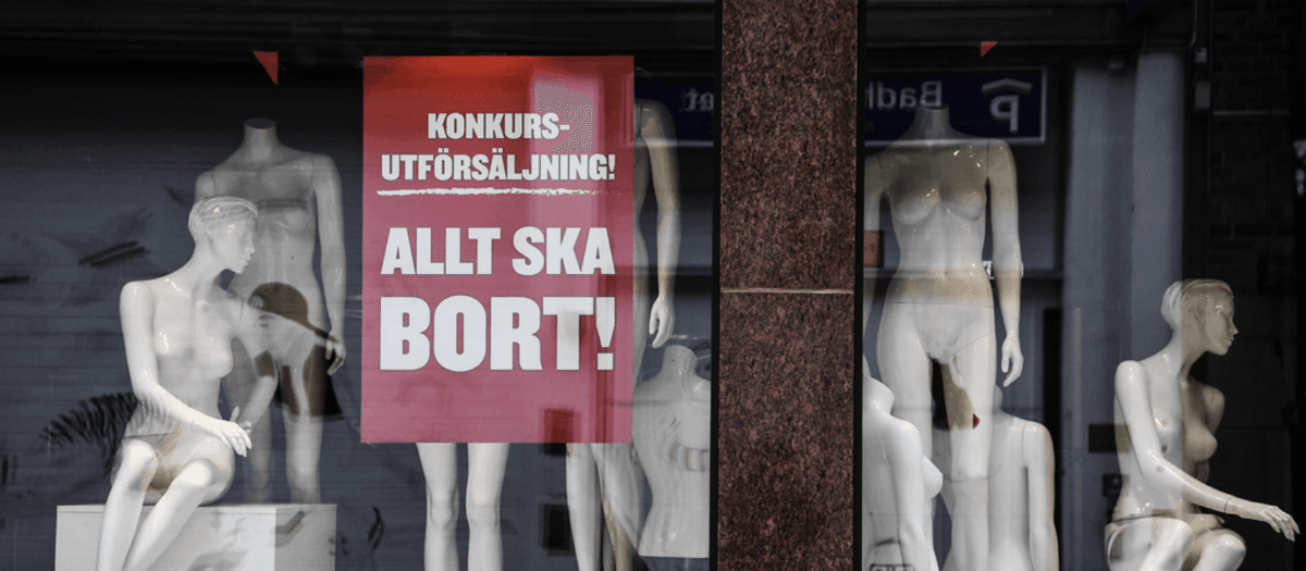 Dramatisk ökning av antalet konkurser