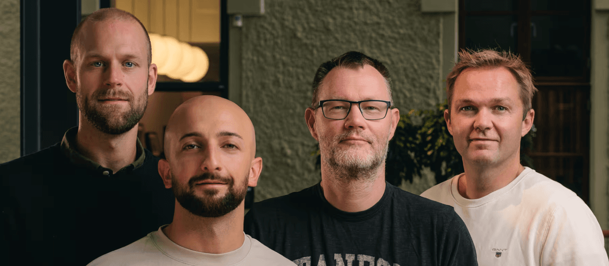 Grundarna bakom Skatio: Rasa Golali, Christian Löfvendahl, Clobbe Norman och Magnus Almgren.