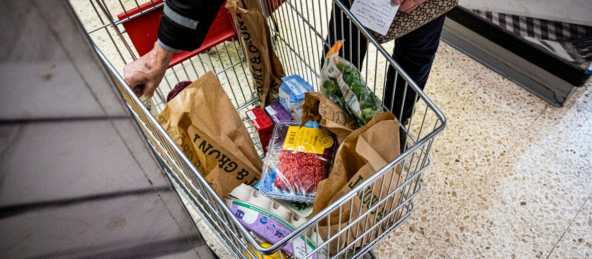 Rekordstor minskning av mängden sålda livsmedel