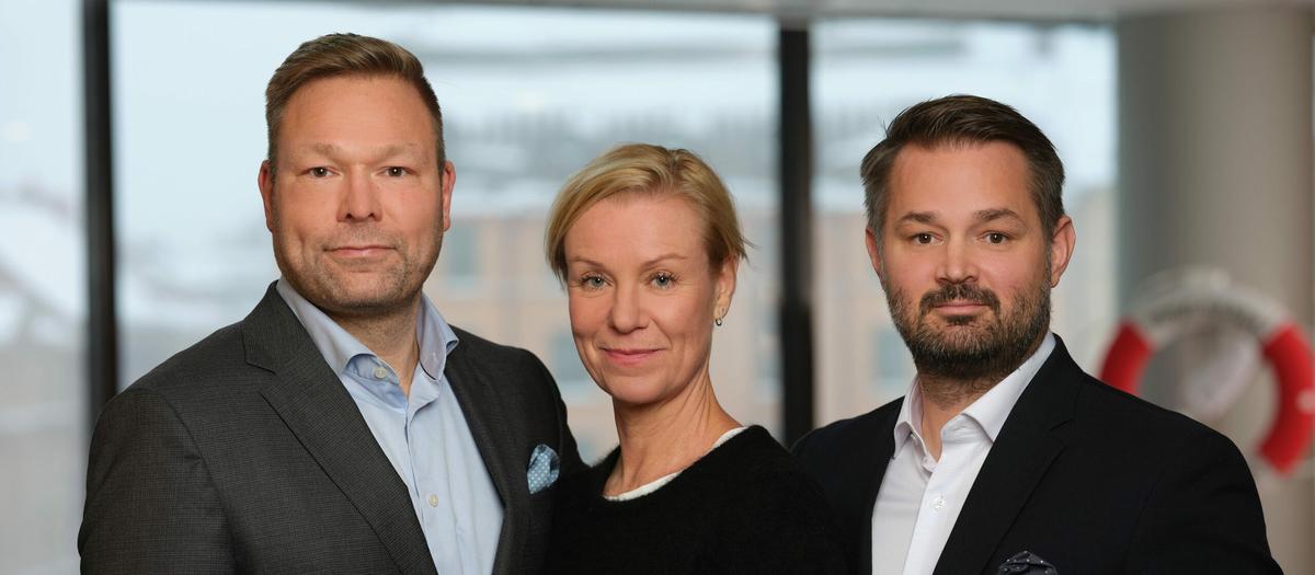 Niklas Larsén, Annika Persson och Niklas Idén.
