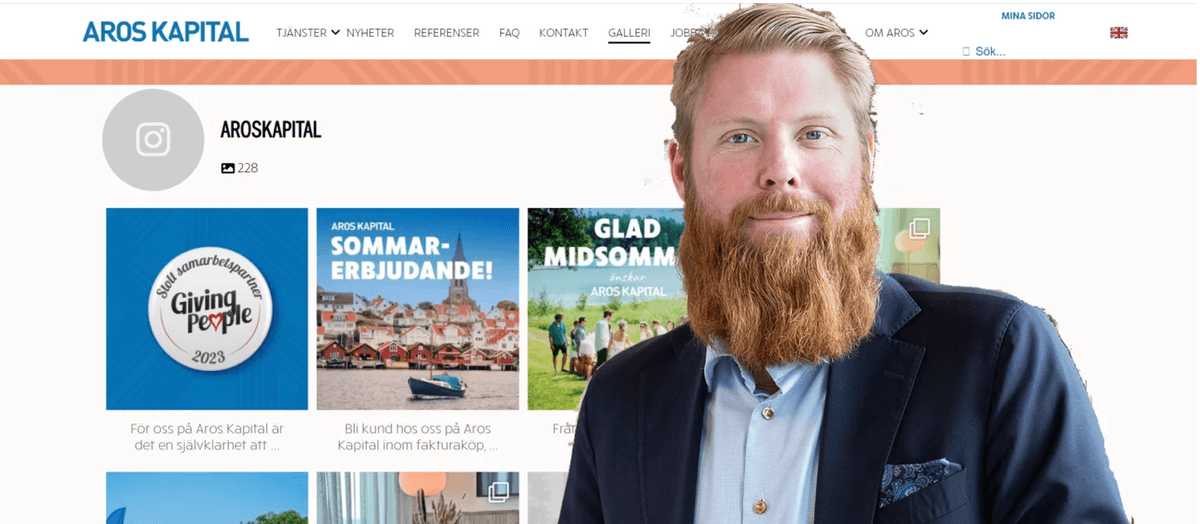 Erik Berfenhag, vd för Aros Kapital.