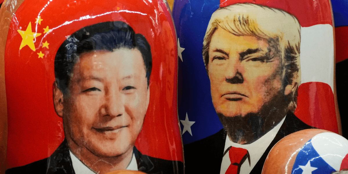 Xi Jinping och Donald Trump möts
