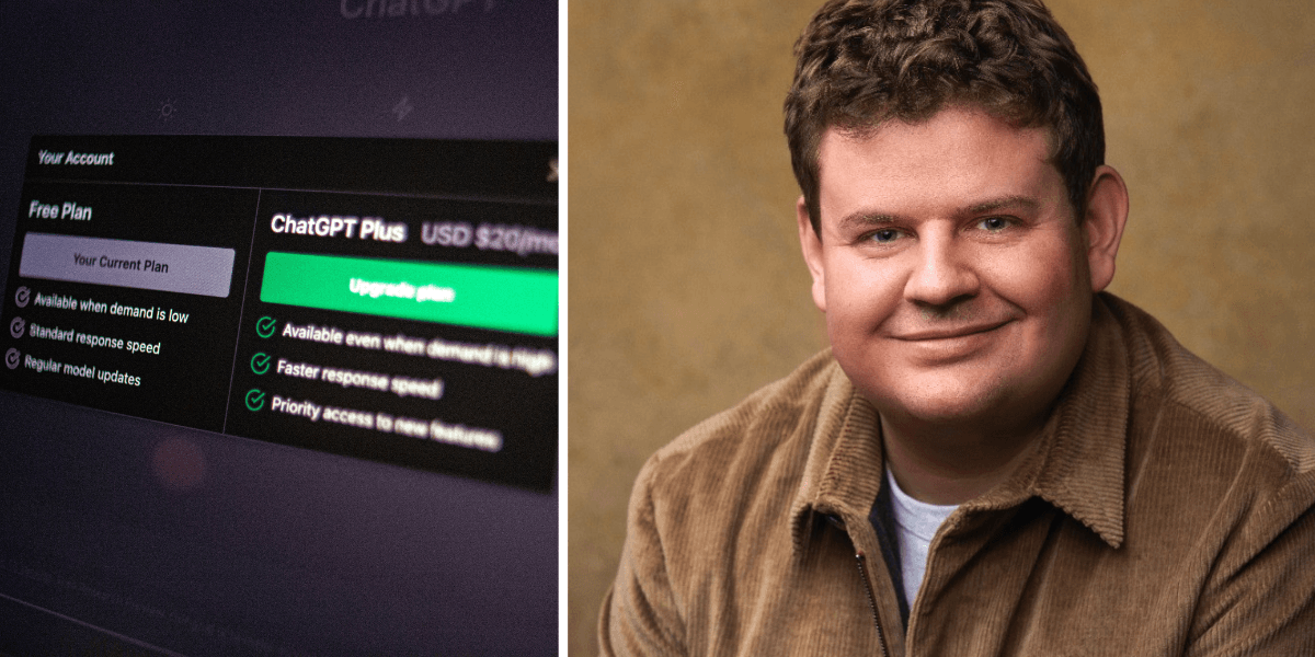 OpenAI:s Nick Turley vill göra CHatGPT till ett operativsystem. (Foto: Emiliano Vittoriosi on Unsplash och LinkedIn)