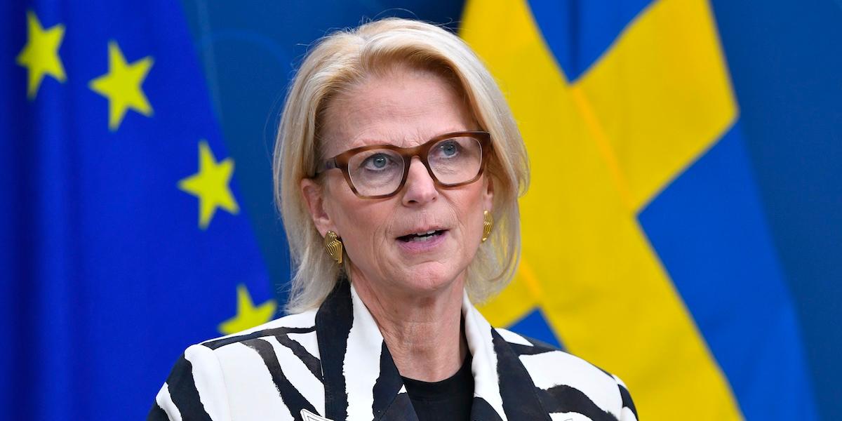 Elisabeth Svantesson (M), Sveriges finansminister.