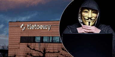 Myndigheter som FBI, CISA och Europol varnar nu för att gänget sammanlagt pressat fram mer än 244 miljoner dollar, vilket motsvarar omkring 2,3 miljarder kronor. (Foto: Fredrik Varfjell/NTB/TT och Canva)