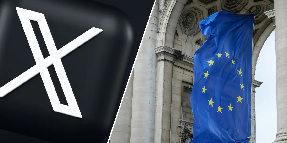 Sociala plattformen X och EU kommer inte riktigt överrens. (Foto: Alexander Shatov on Unsplash och Canva)